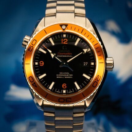 Omega Seamaster Planet Ocean 42 Creamsicle 600M Co-Axial 42 Stainless Steel / Orange / Bracelet — photo 1