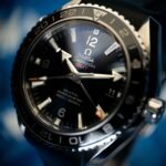 Omega SM PO 600M Black GMT 600M Co-Axial 43.5 GMT Stainless Steel / Black / Rubber — photo 6