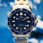 Omega SMP Blue Wave Steel Master Co-Axial 42 Stainless Steel / Blue / Bracelet — photo 1