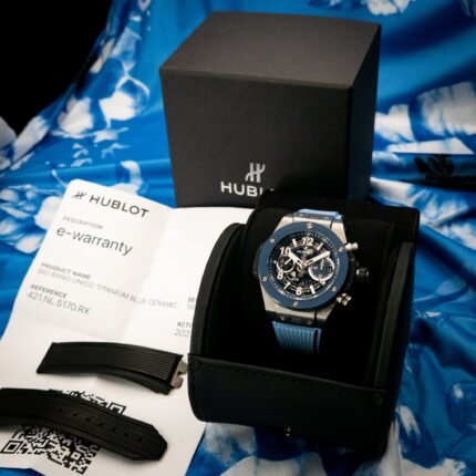2023 HUBLOT Big Bang Unico Titanium Blue Ceramic 421.NL.5170.RX Box & Papers — photo 2