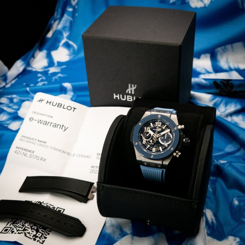 2023 HUBLOT Big Bang Unico Titanium Blue Ceramic 421.NL.5170.RX Box & Papers — photo 2